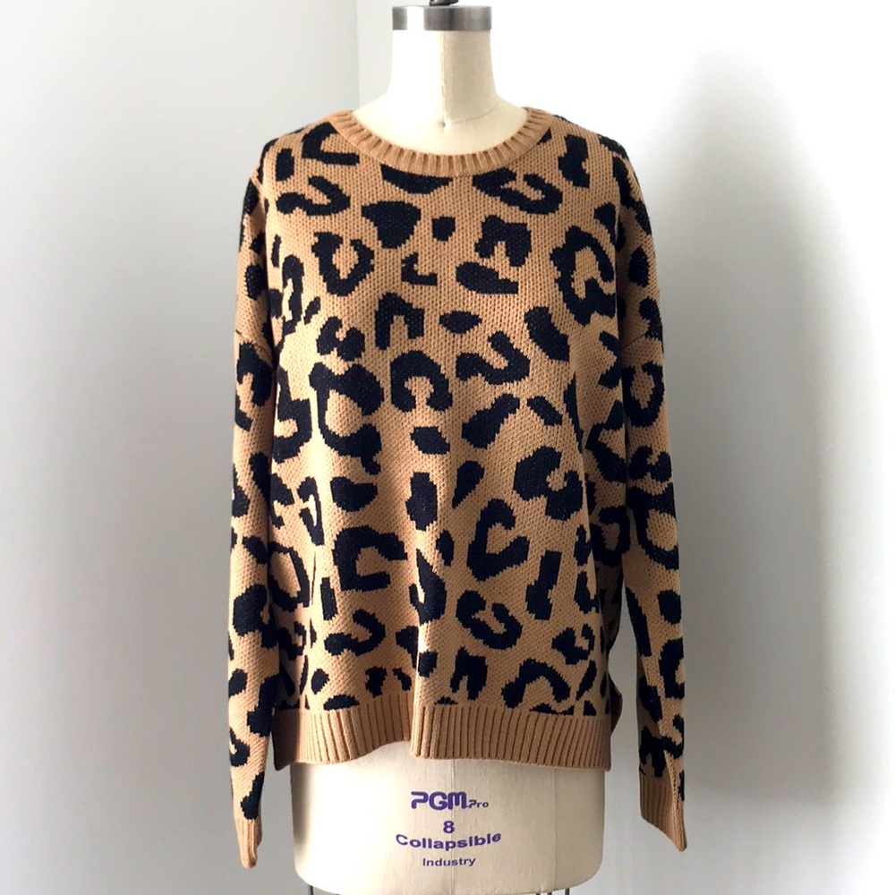 Animal print sweater